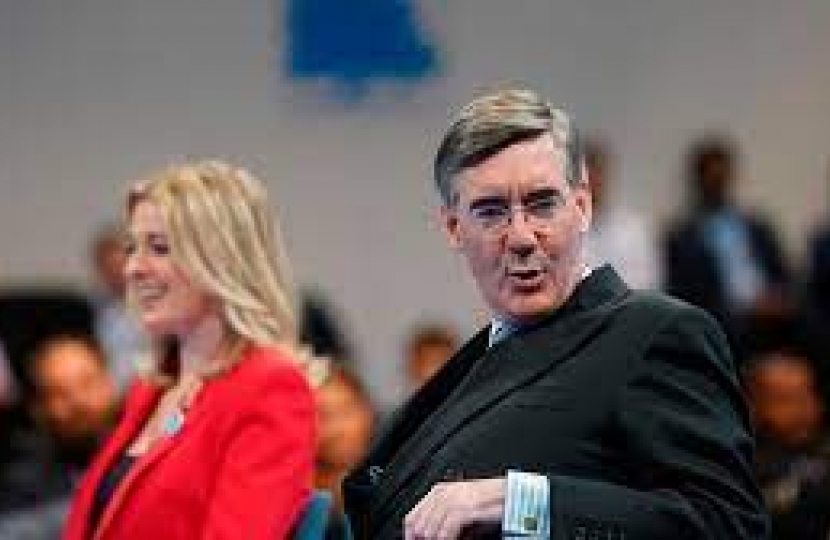 Jacob Rees-Mogg and Dehenna Davison MP