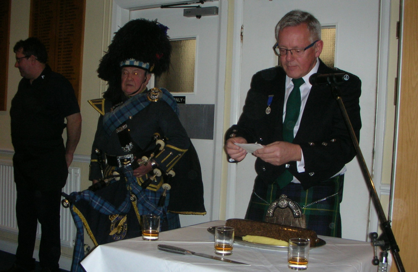 Burns Night David and Gary