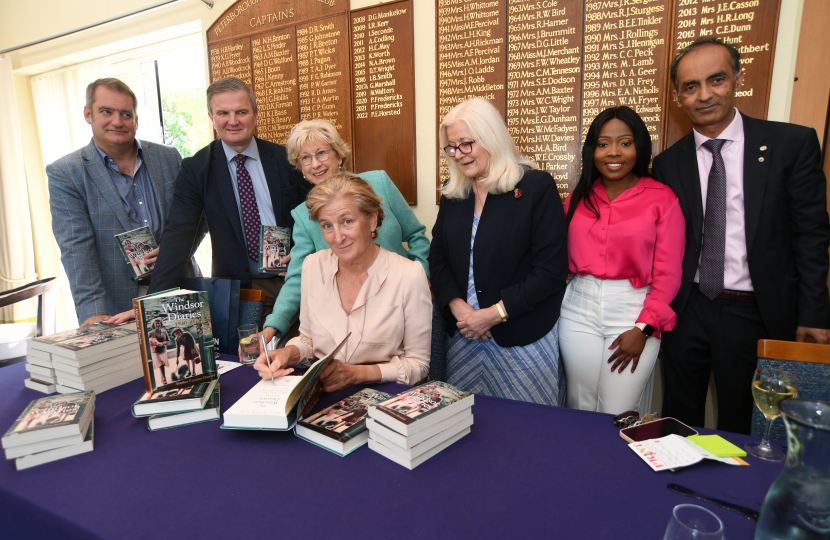 book signing with guests