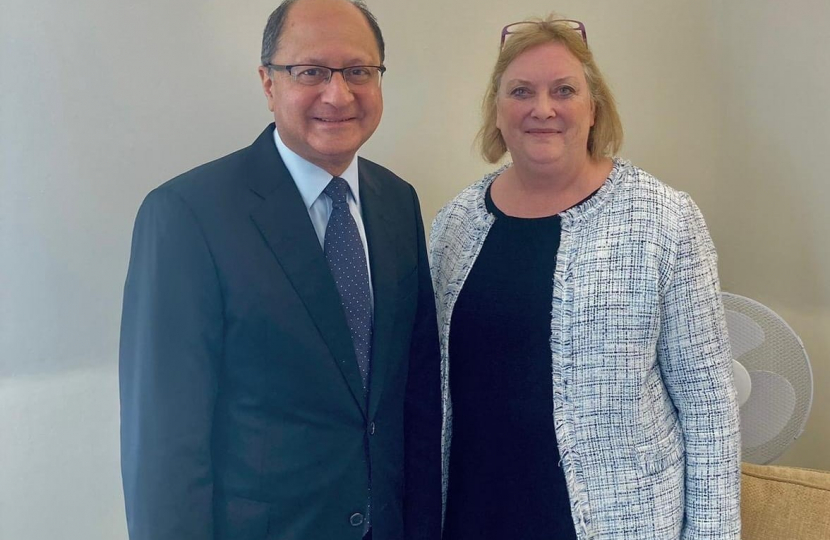 Shailesh Vara MP and Nikki Morris, Deafblind UK