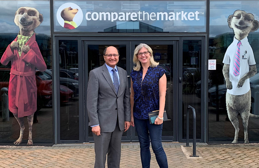 Shailesh Vara visits Compare the Market