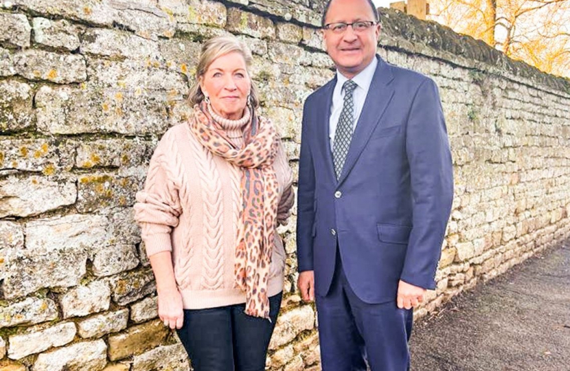 Shailesh Vara MP and Cllr Marge Beuttell