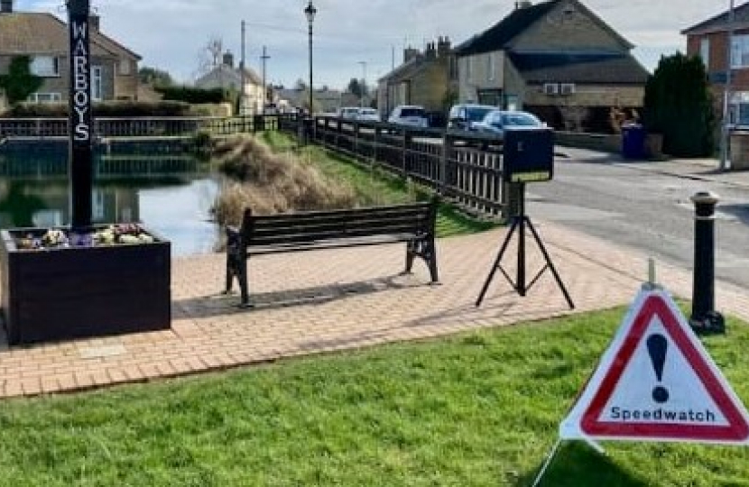 Warboys speedwatch new location