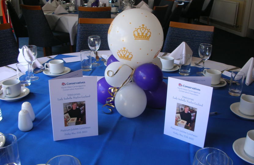 Platinum Jubilee table setting