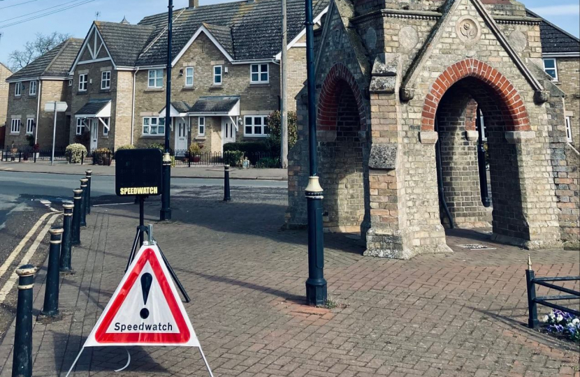 Warboys speedwatch clock tower