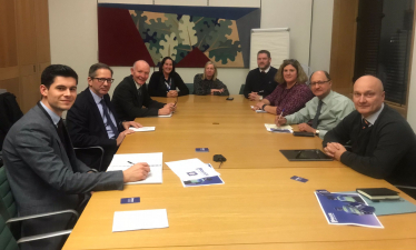 Shailesh Vara meets police in Parliament